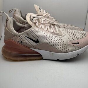 Nike Air Max 270 Barely Rose Pink White Women's Size 12 AH6789-604